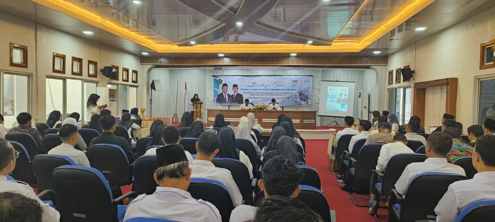 Peluncuran Website Terbaru di Bimtek Kemenag Jambi TENTANG PENGELOLAAN WEBSITE MADRASAH NEGERI 