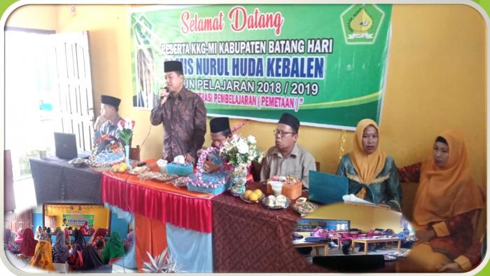 Kasi pendidikan Madrasah Kantor Kementerian Agama Kabupaten Batanghari ikut menghadiri KKG MI di Mis Nurul Huda Kebalen Kecamatan Bajubang.